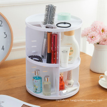 Smart 360 Rotating Makeup Organizer,Cosmetic Storage Boxes rotate countertop display rack for Vanity, Bedroom, Bathroom